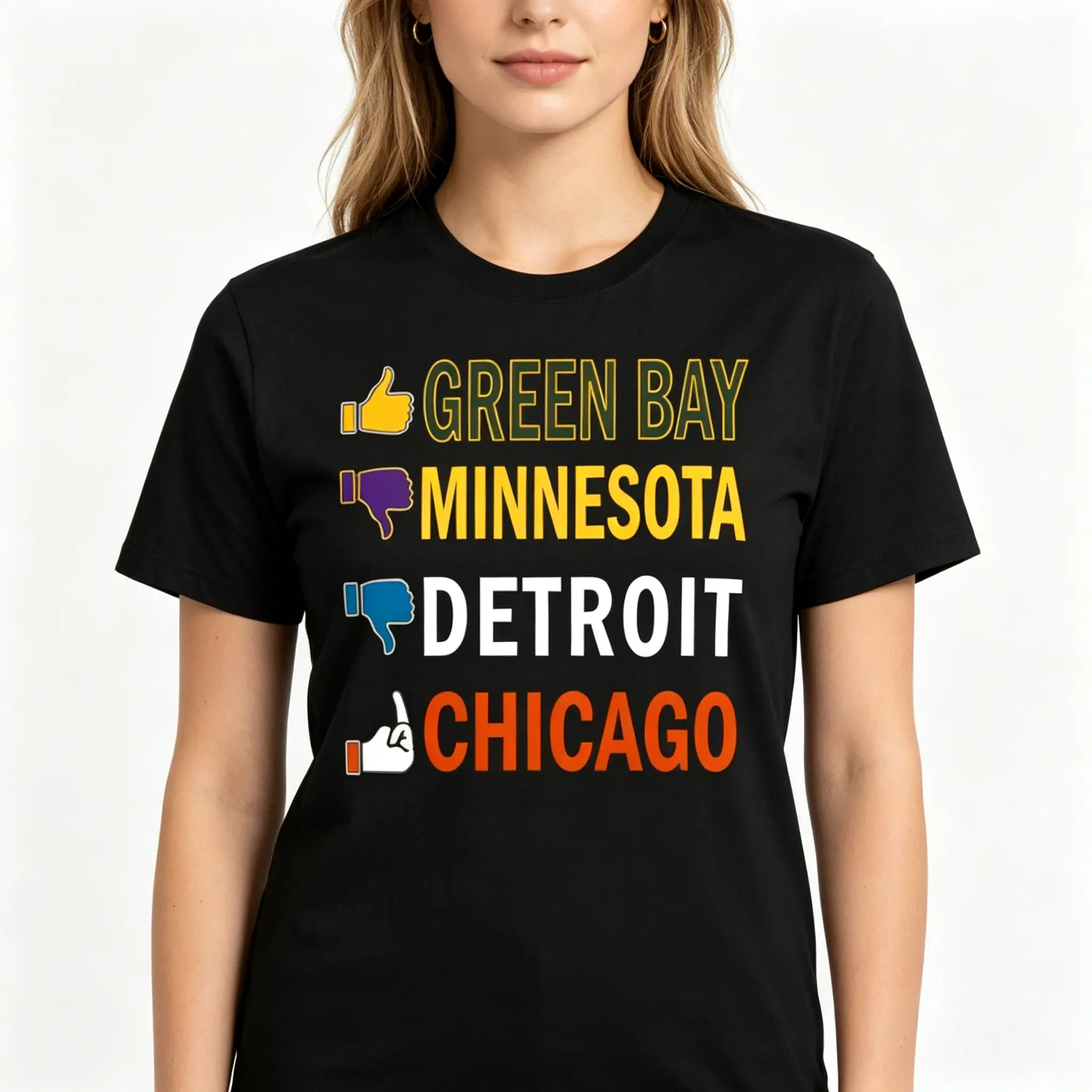 "Go Pack Go" Graphic Tee |   Green Bay Christmas Illustration T-Shirt |   Unisex Streetwear Casual Daily Wear Top