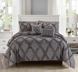 Mocassi 10-Piece Infinity Bed-in-a-Bag Comforter Set with Sheet Set, Storage Pockets and Decorative Pillows, Hotel Premier Feel