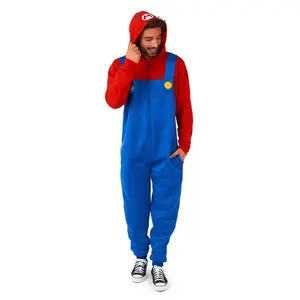 Adult Super Mario Bros. Mario Costume Onesie