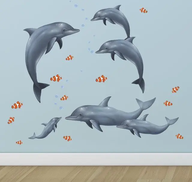 Dolphin Family Wall Decals
