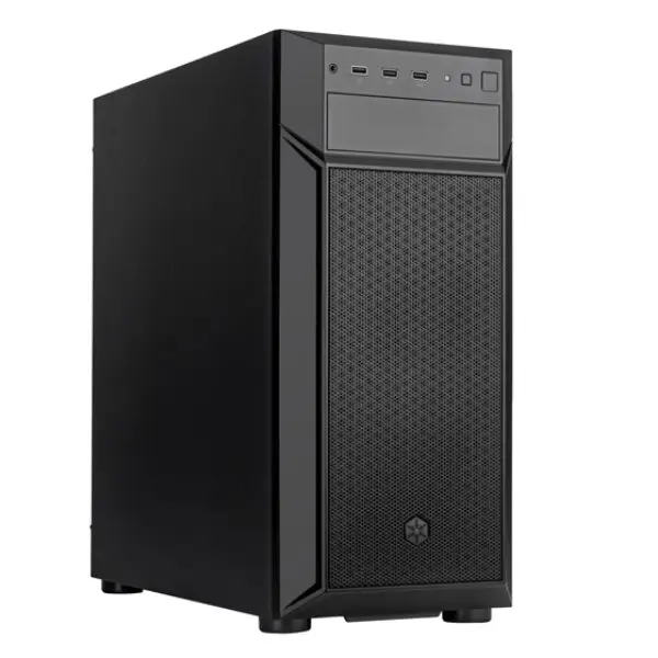 SilverStone Technology FA513-B Fara 513 Steel ATX PC Case - High Airflow, Excellent Hardware Compatibility, Black, 1 120 Black Fan, 2 140/120 Front Fan Slot, 204mm(w)x452mm(h)x438.3mm(d), 1 Combo Audio Port, 1 5.25" Bay, 140Mm X 2