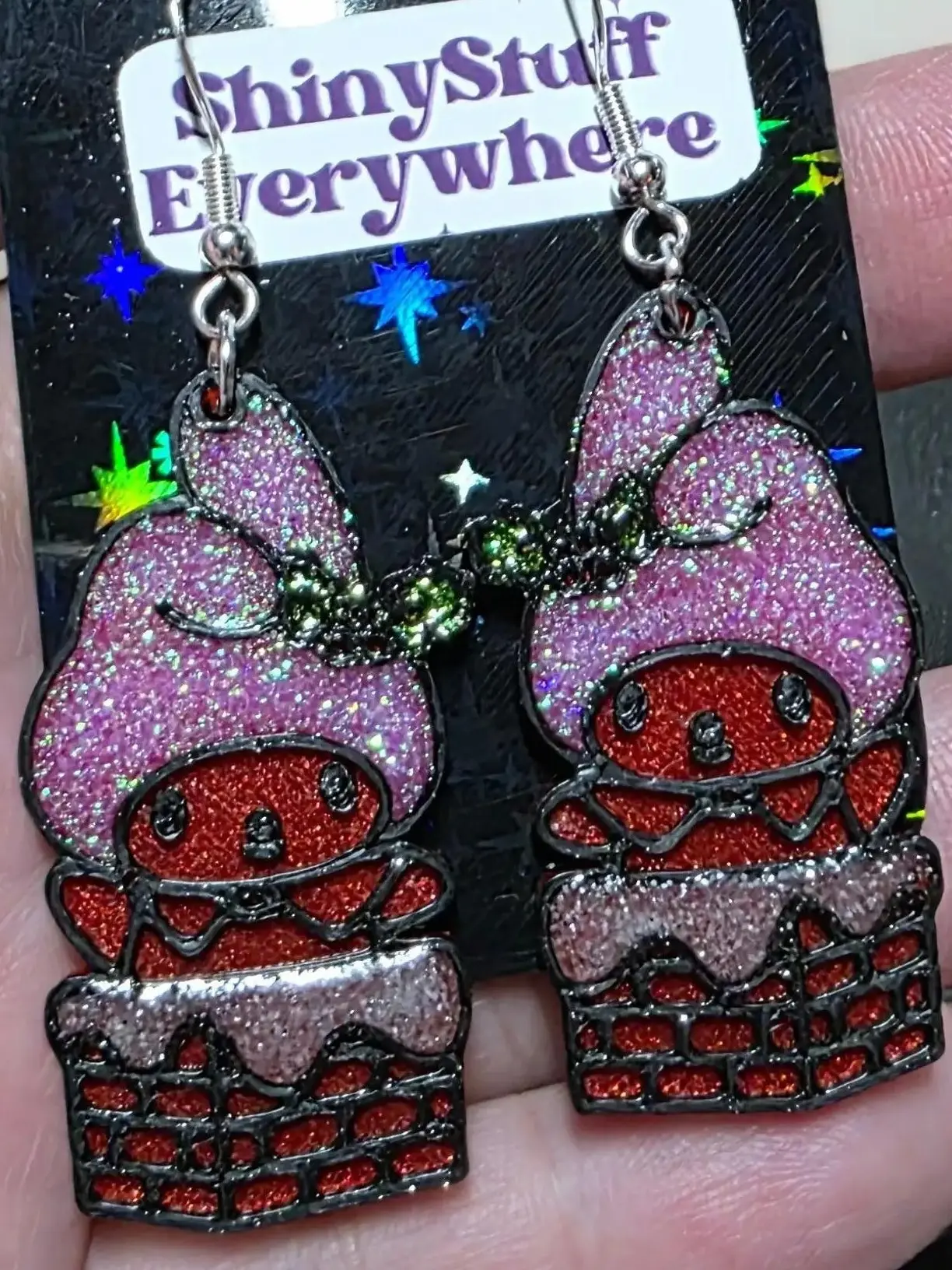Red Christmas Earrings
