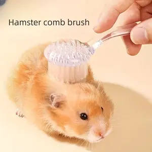 Hamster Grooming Brush, Soft Gentle Brush Hamster Comb, Golden Hamster Chinchilla Small Pet Brush