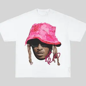 Future Pink Big Face Graphic Rap Tee