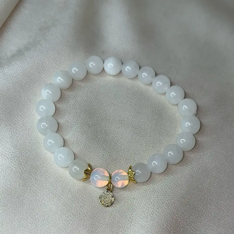 White Moonstone Bracelet