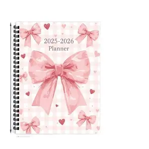 Bow Coquette 2026 Planner, 100 Pages Daily Weekly Organizer, Stylish Planning Tool, Perfect for Scheduling & Note-Taking