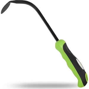 Hook Weeder Tool  Cultivator with  Handle - High Carbon Steel Root Weed Puller Cultivator for Dandelion Weeding, Digging, Edging, Planting - Lightweight  Rust Resistant