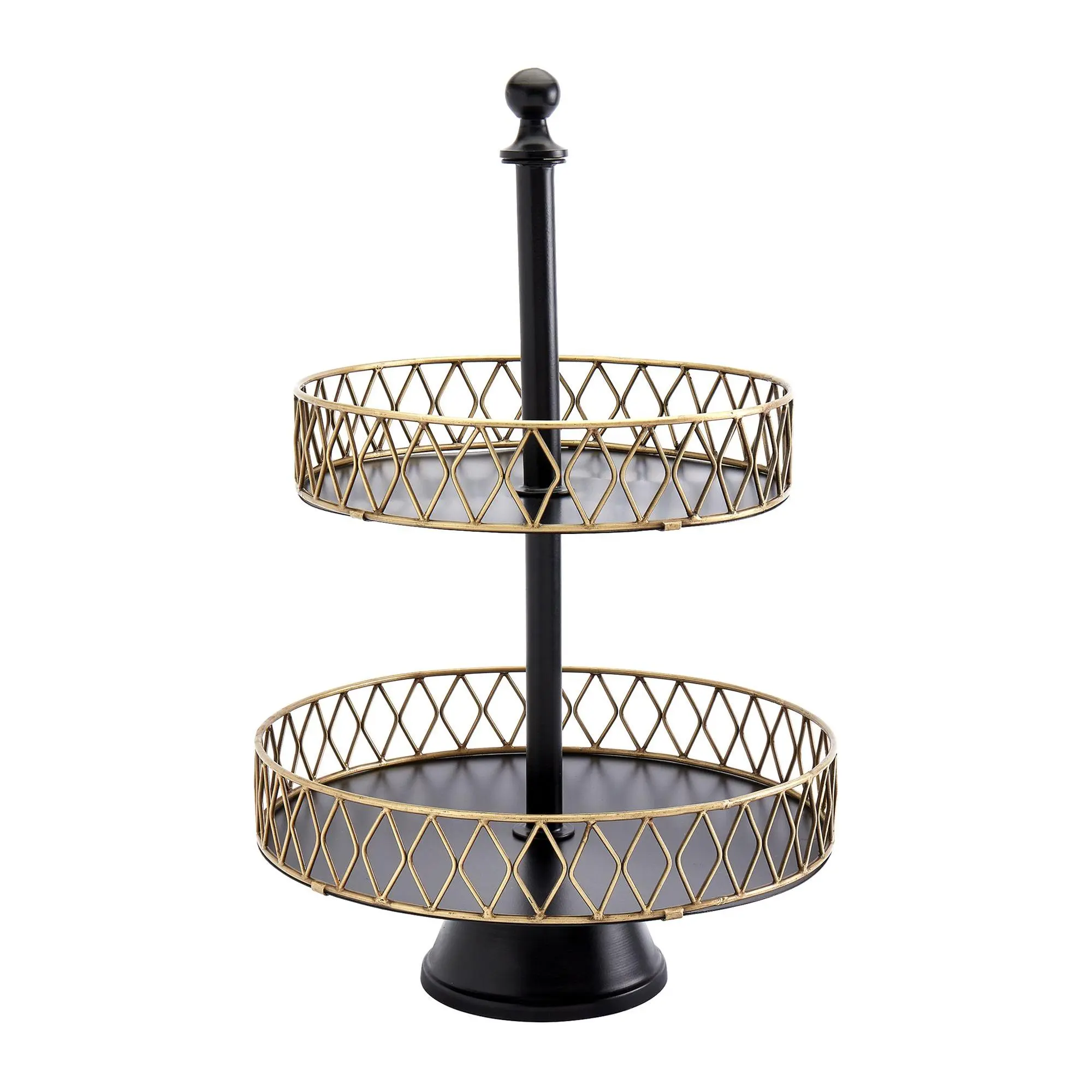 Tabletops Gallery Future Lux 12" Two-Tier Serving Tray