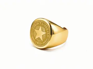 Cuban Coin Ring