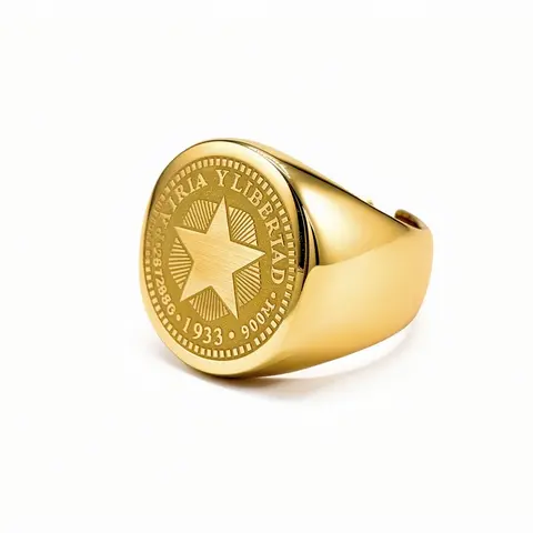 Cuban Coin Ring