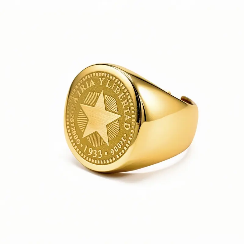 Cuban Coin Ring