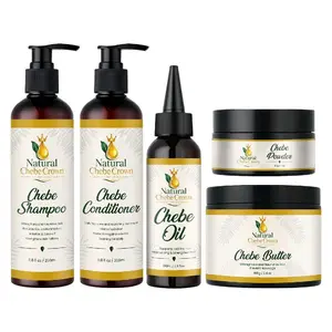 Natural Chebe Crown Complete Hair Care Set | Oil, Butter, Shampoo, Conditioner & Powder