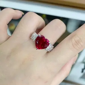 【#ZA67】(Abina)Lab Made Gemstone Fashion Jewelry Ring