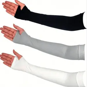 Thumbs Hole Arm Sleeves, Cool Breathable, Three Colors, Unisex, Summer Sun Protection, Compression Long Sleeve, Cover Tattoos