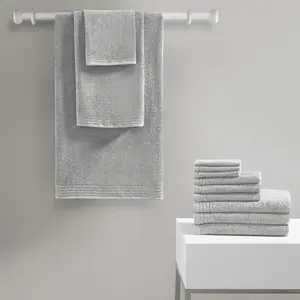 Complete 12-Piece Premium Cotton Bath Towel Set - Zero Twist, Quick Dry & Antimicrobial, Best Value for Family