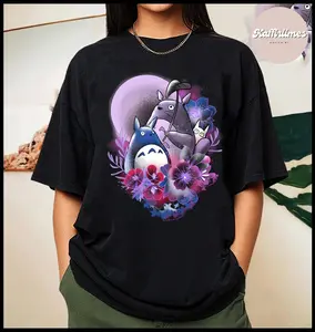 Totoro T-Shirt, Cute Totoro T-Shirt, Studio Ghibli T-Shirt, Ghibli Shirt, Hayao Miyazaki, Studio Ghibli Gift,
