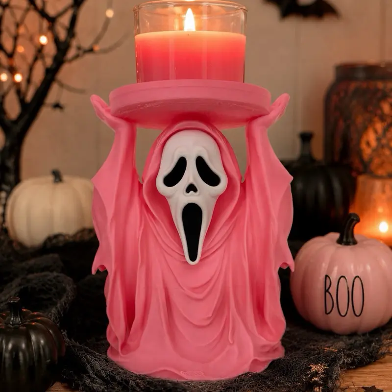 Spooky Ghost Candle Holder | 3D Printed Halloween Decor | Candle Stand | Spooky Season Decoration