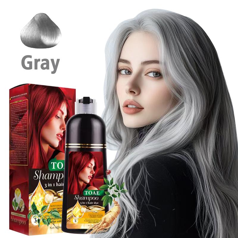 TOAE Hair Dye Shampoo 3 In 1 Herbal Hair Dye Color Shampoo Plant For Woman And Men Hair Dye For Gray And Dark Hair Wine Rend And Chestnut Brown And Golden brown And Black Four Colors Hair Dye Shampoo, Long Lasting & Coverage Nourish Scalp Haircare Mint