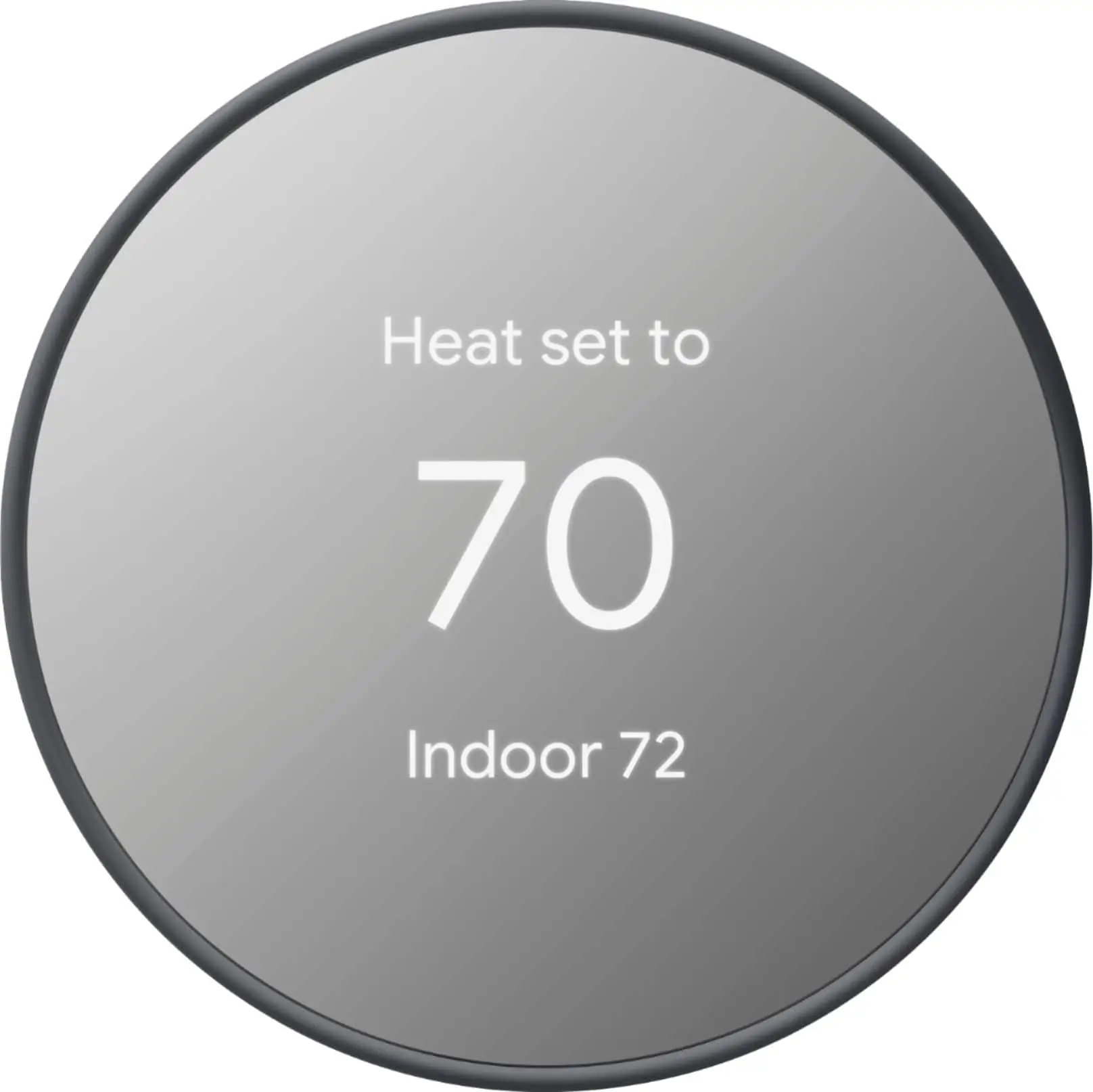 Google - Nest Thermostat - Programmable Wi-Fi Smart Thermostat - Charcoal