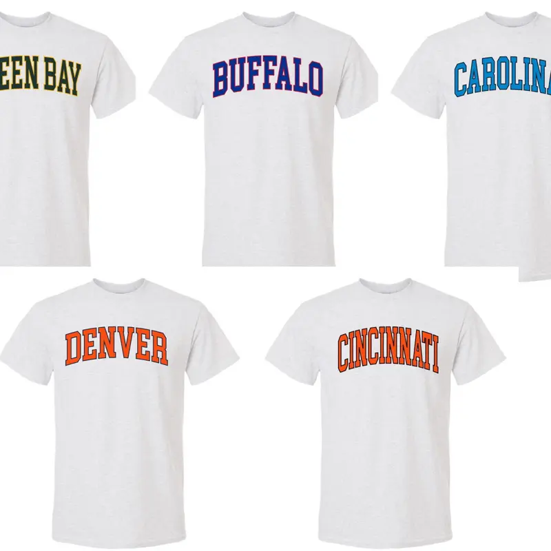 Retro Varsity Style Football T-Shirt Comfortable T-Shirt Unisex Football Shirt City Pride