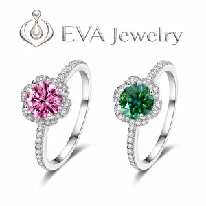 [EVA Jewelry] New Arrival 925 Sterling Silver Synthetic Moissanite Ring