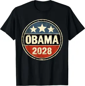 Barack Obama 2028 T-Shirt | Unisex Cotton T-Shirt | Unique Gift Tee