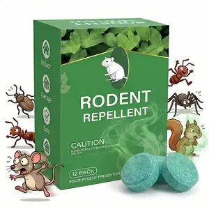 Mint Scent Pesticide-Free Multi-Insect Repellent Balls, 12 Pack - Plant & Pet Safe Insect Deterrent, Roach Repellent for Rat, Mouse, Ant, Spider, Squirrel - Indoor Outdoor Home & Garden Use