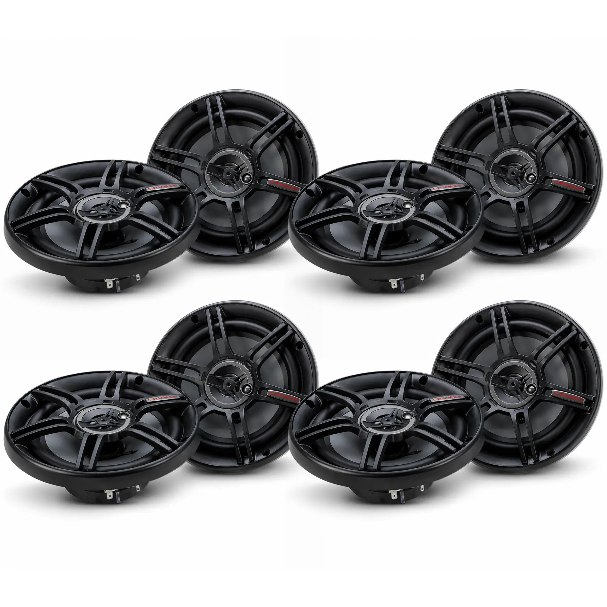 Crunch CS-653 300 Watts 6.5-Inch 3-Way 4 Ohms Steel Basket CS Speakers (4 Pack) Crunch CS-653 300 Watts 6.5-Inch 3-Way 4 Ohms Steel Basket CS Speakers (4 Pack)