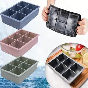Silicone Ice Cube Mold, 1 Count Large-Size Ice Cube Mold with Lid, Stackable & Flexible Ice Tray for Cocktails & Whiskey