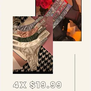 VS. VS Style Thong Panty - 4 Pack for $19.99 - Comfortable & Stylish Underwear for Women
