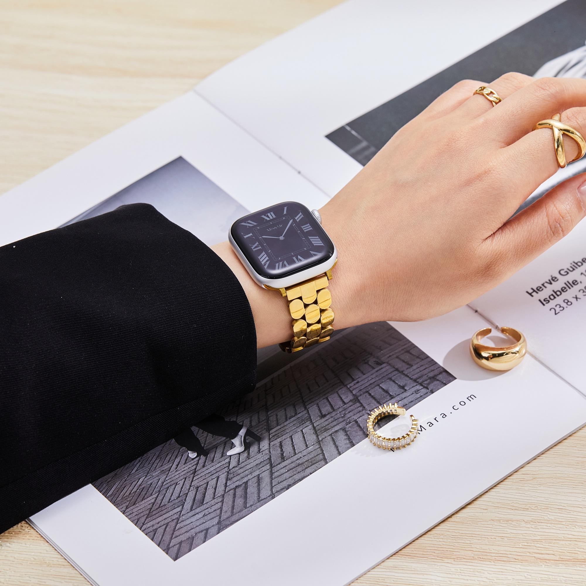 Missair Stainless Steel Sammy Band Compatible with Apple Watch Series 11-1 SE Ultra, Adjustable and Durable Bracelet, Elegant Wristband Accessory Missair Stainless Steel Sammy Band Compatible with Apple Watch Series 11-1 SE Ultra, Adjustable and Durable Bracelet, Elegant Wristband Accessory