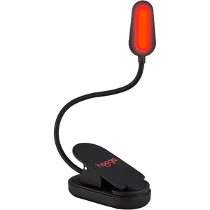 Red Book Light, Clip On 625nm LED Light for Reading in Bed, No Blue Light, Eye Care,  for Students, , Travel, , Studying