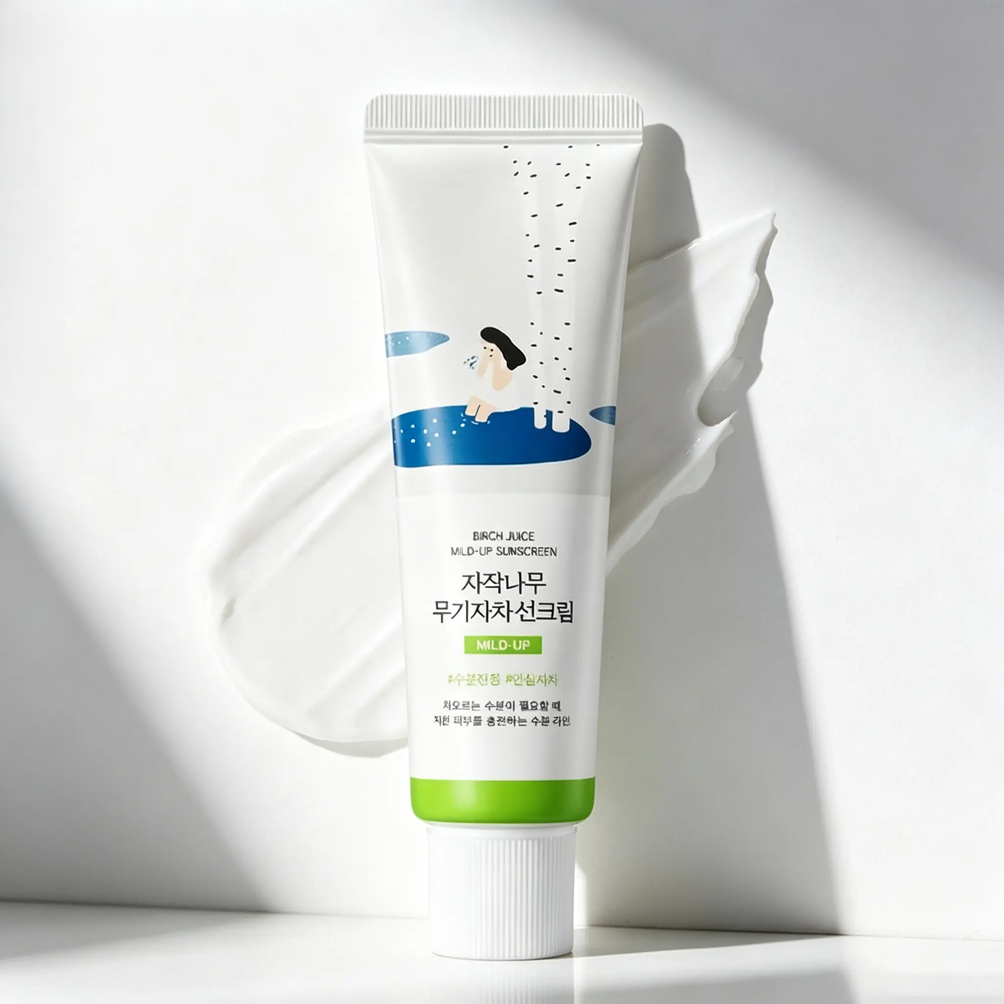 [ROUND LAB] Birch Juice Mild-Up Facial Sunscreen Cream, 50ml Daily Skincare Sun Care Product with Hyaluronic Acid