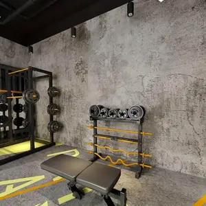 1 Roll 15.7 x 118 Inches Industrial Weathered Concrete Self-Adhesive Wallpaper, Modern Cement Texture Peel and Stick Contact Paper, Removable Gray Vinyl Wall Stickers for Bedroom Bathroom Kitchen Accent Wall, Waterproof Home Improvement Decor