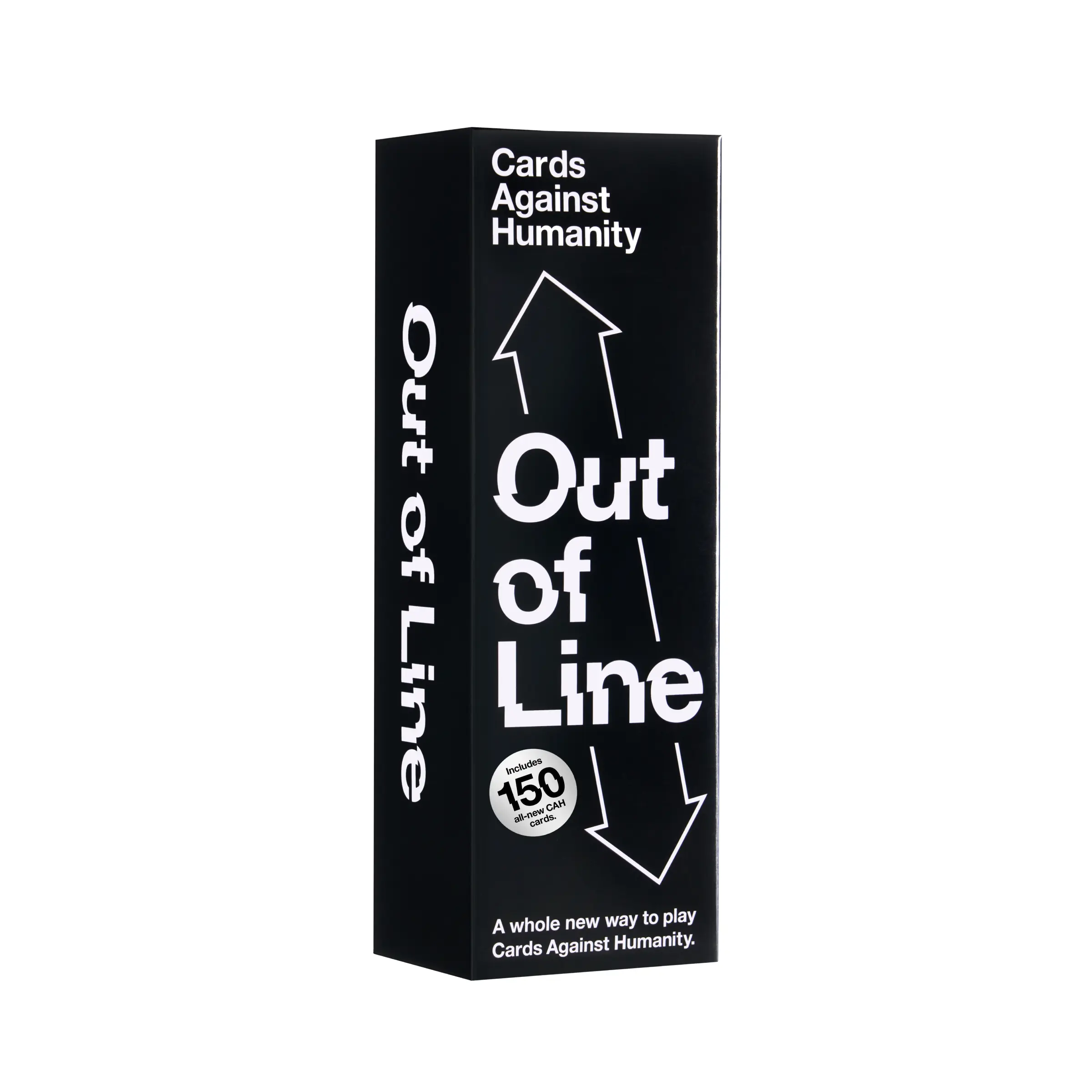 Cards Against Humanity: Out of Line • A Whole New Way to Play + 150 New White Cards • Expansion for the Original Party Game • Ages 17+ Cards Against Humanity: Out of Line • A Whole New Way to Play + 150 New White Cards • Expansion for the Original Party Game • Ages 17+