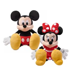 Disney Store Mickey Mouse & Minnie Mouse Red Plush Bundle - Large 21 1/4''