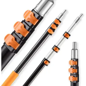 VEVOR Telescopic Extension Pole, 2-4 FT Multi-Purpose Extendable Pole, Sturdy Aluminum Alloy Paint Pole Extension with Flip-Lock Design, High Reach Roller Stick for Painting, Dusting and CleaningVEVOR Super Brand Day