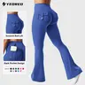 YEOREO CoreFlex Flare Leggings with Pockets for Women Scrunch Workout Pants High Waisted, Scrunch, Buttery Soft, Flare Yoga Pants,outdoorfun