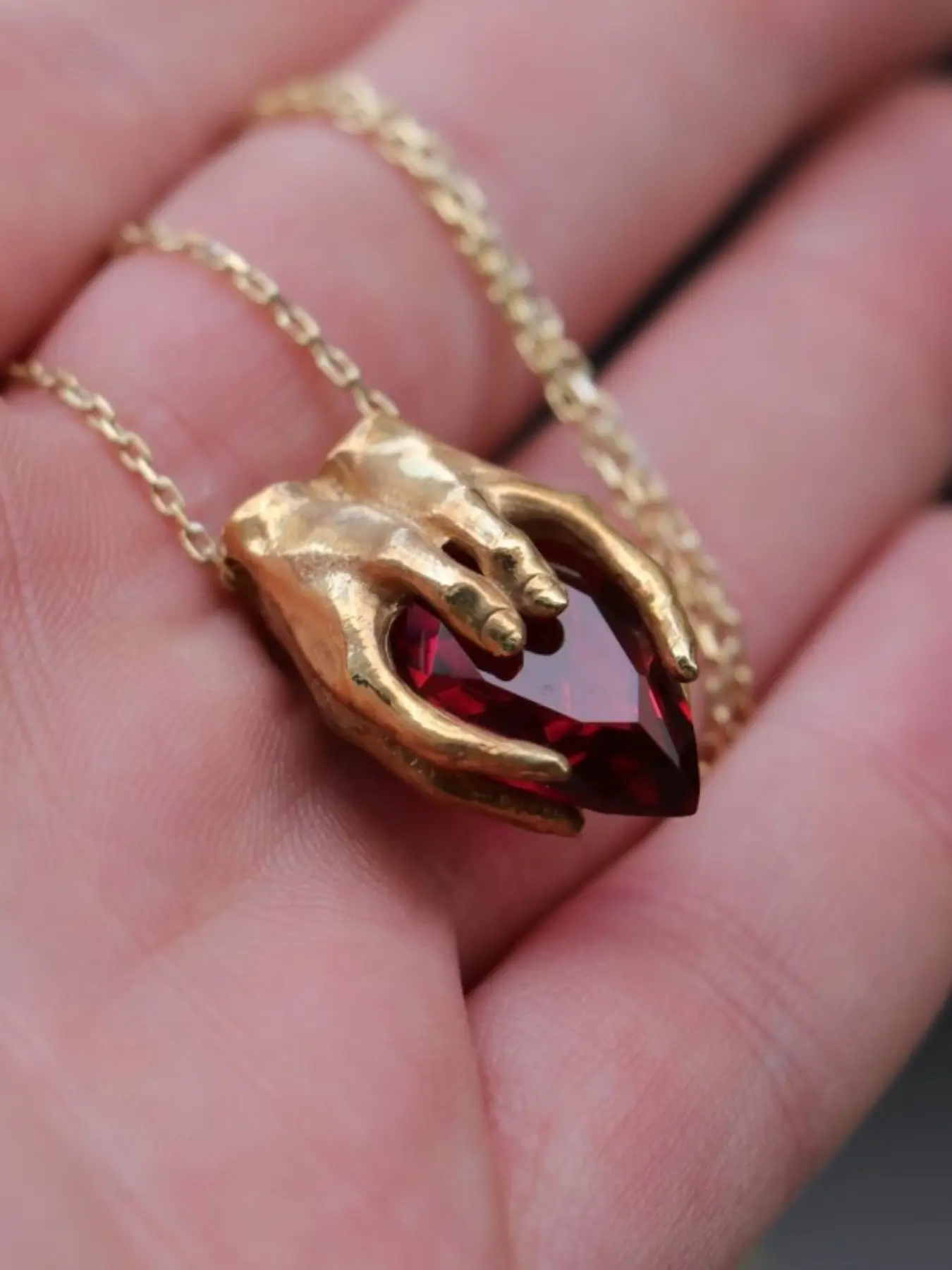 Fashion Unique Gothic Teardrop Synthetic Zircon Droplet Pendant Necklace, Zircon Gemstone Necklace, Women's Y2K Personalized Trendy Holiday Accessory Gift, Stylish Statement Necklace Jewelry