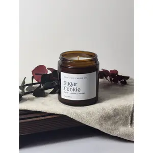 Sugar Cookie- Sugar + Vanilla - 3 oz. amber jar