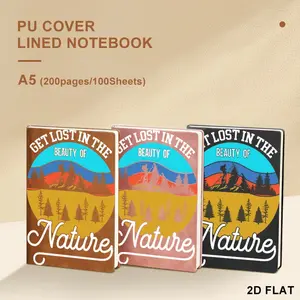 A5 Retro Natural Landscape Graphic Notebook, Smooth Durable Paper Journal for Note-Taking & Journaling, Multiple Specifications Available, Ideal for Daily Planning & Creative Writing