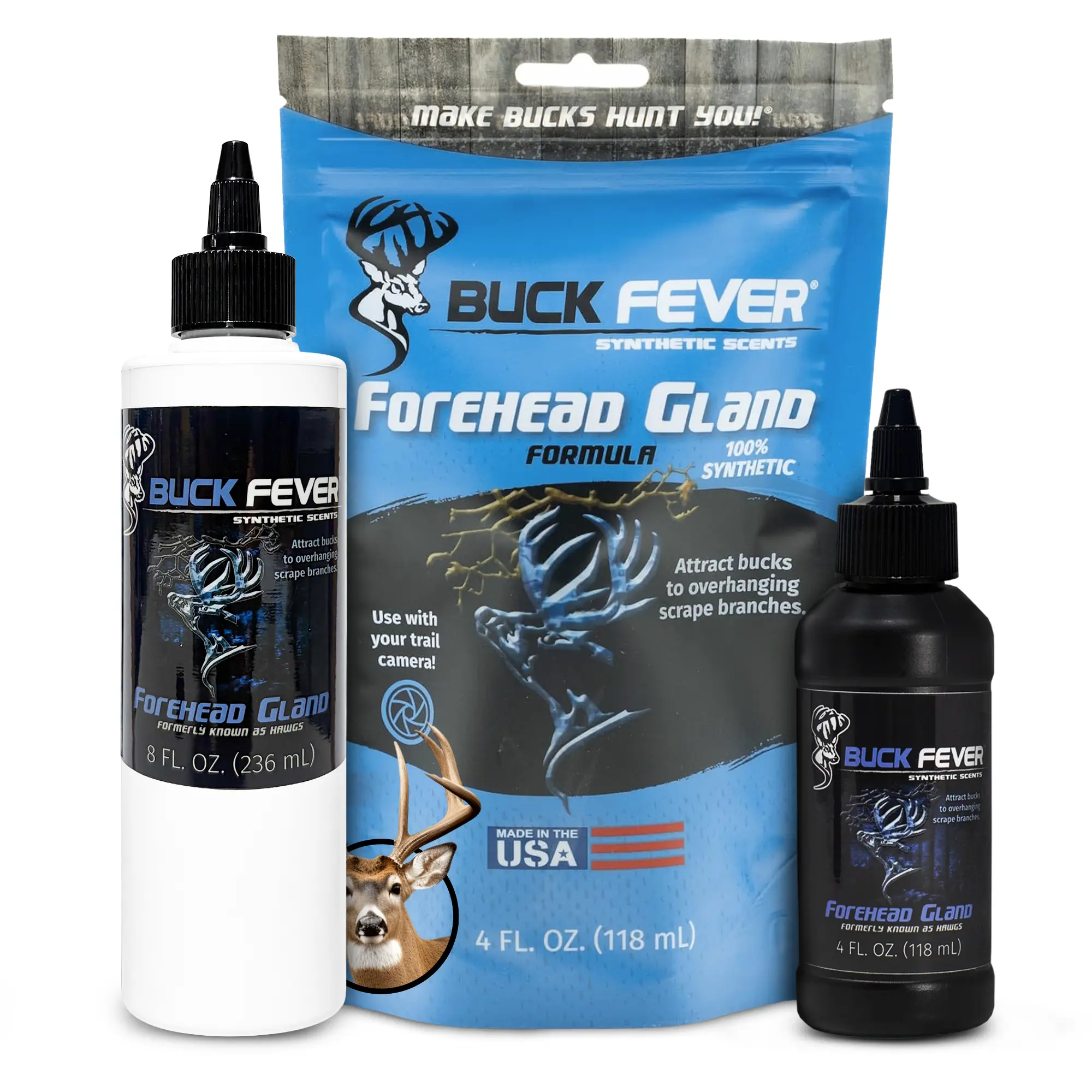 Synthetic Scrape Branch Deer Scent - Forehead Gland Deer Attractant, Disease-Free, Buck Fever Trigger, Legal in CWD-Regulated States, Mimics Dominant Buck Behavior