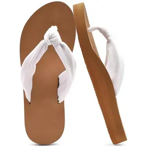 EncoLax Flip Flops for Women with Arch Support Yoga Mat Comfortable Summer Beach Walking Thong Cushion Sandals Slip On Indoor Outdoor