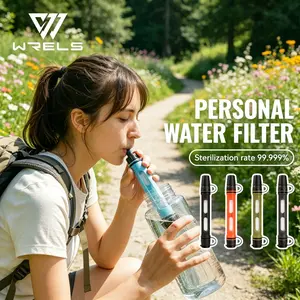 Portable Water Purifier, Gravity Filter, Compact Design, Visualizable Filter Core, Ideal for Outdoor Activities, Emergency Survival