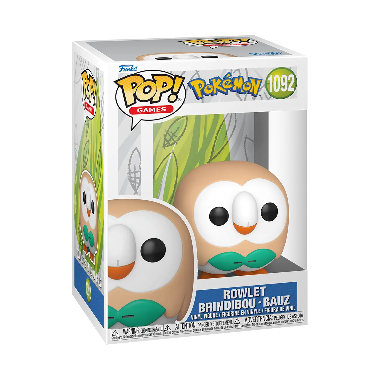 Funko POP Games: Pokemon - Rowlet w/ vRare Pop Protector Included