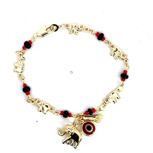 Evil Eye Elephant Protection Lucky Bracelet
