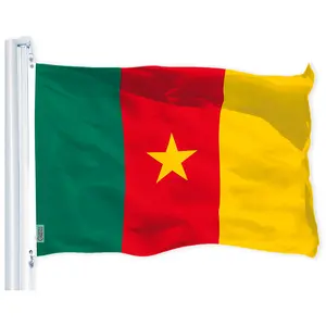 Cameroon (Cameroonian) Flag 150D Printed Polyester 3x5 Ft