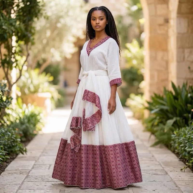 Ethiopian traditional dress Habsha dress