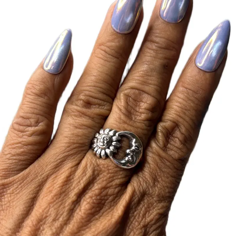 Sun and moon ring