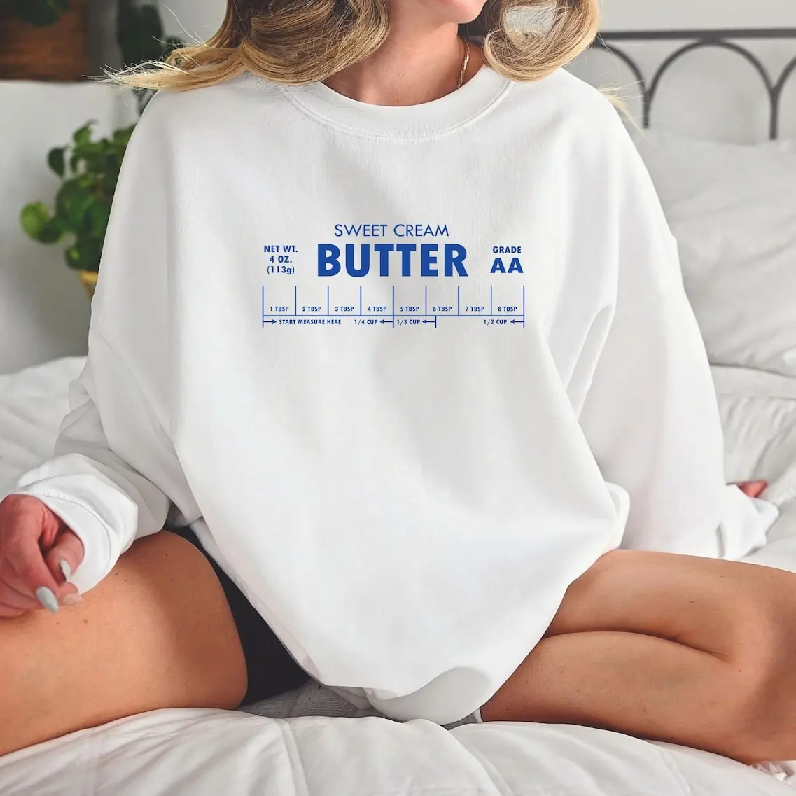 Butter Sweatshirt, Stick of Butter Hoodie, Crewneck Sweatshirt, Baking Gift for Butter Lover, Foodie Sweatshirt, Funny Salted Butter Shirt, Gift for women, gift for her, gift for mom, birthday gift